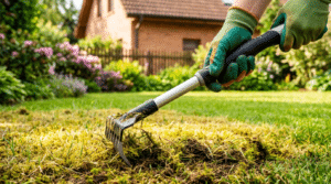 zjistěte, jak efektivně odstranit nažloutlou trávu a mech na zahradě pomocí nástroje, který vám ušetří čas i peníze. praktické tipy pro krásnou a zdravou zahradu.