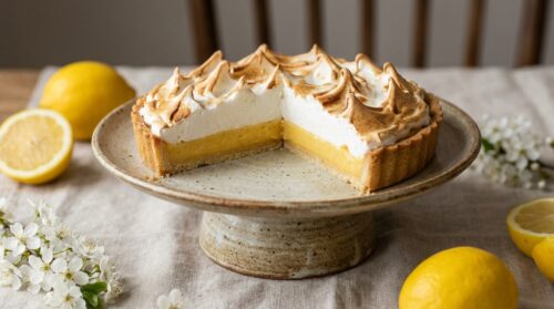 Jarní citronový koláč s křupavou pusinkou, který probudí vaše smysly