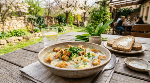 Tuhle česnečku dělám každou jarní sezonu, vždycky si přidají všichni
